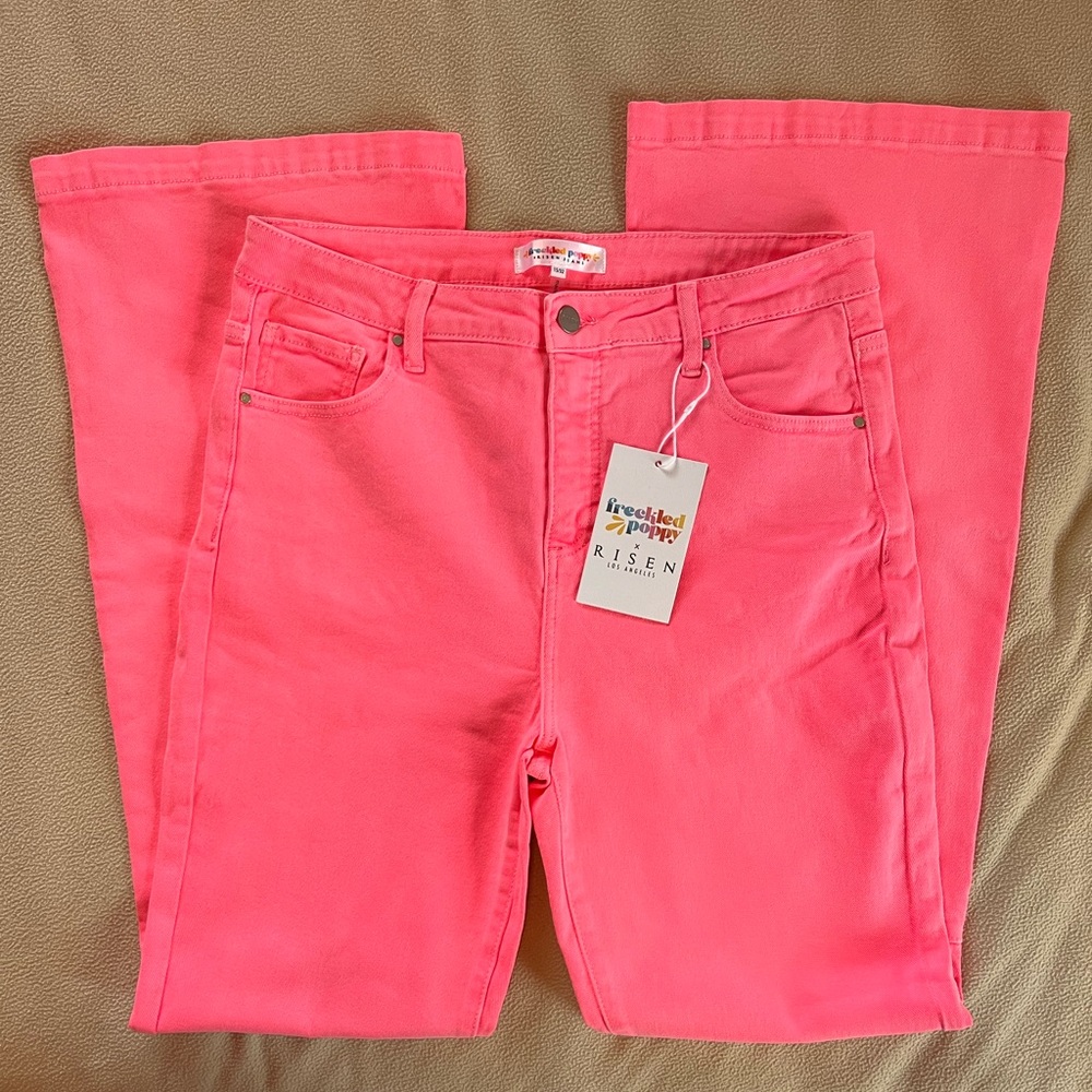 NWT Women’s Risen Jeans Hot Pink size 15